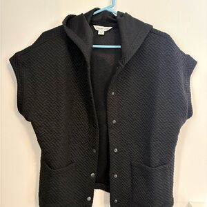 Coldwater Creek Black Quilted Vest